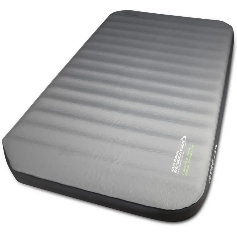 Outdoor Revolution Camp Star Rock ‘n’ Roll King Mattress – 100mm Self-Inflating, Monument Grey