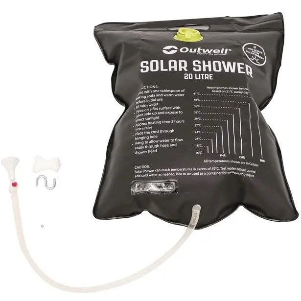 Outwell 20L Solar-Powered Camping Shower – Portable Outdoor Shower