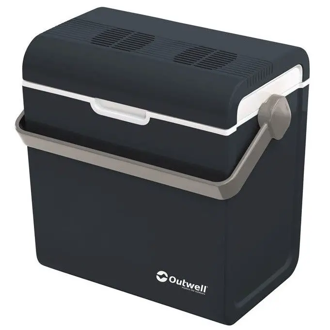 Outwell ECOcool Lite 24L Dual-Voltage Coolbox – 12V/230V, Dark Blue