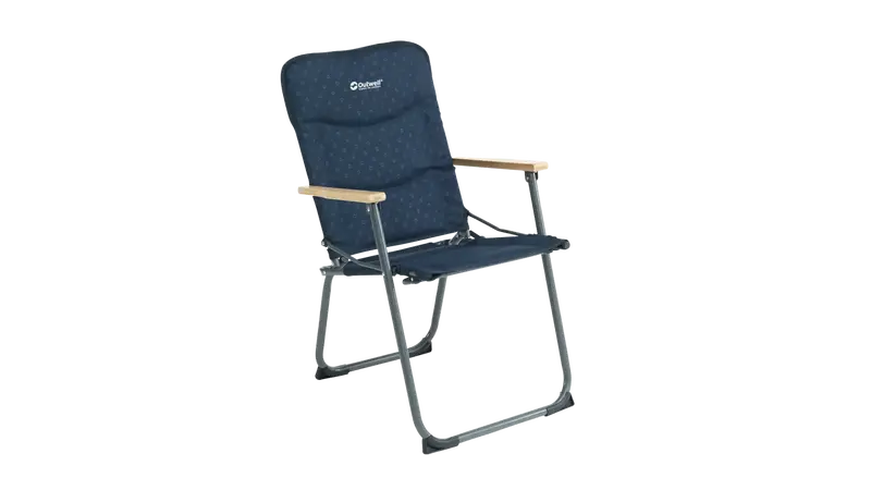 Outwell NomadNest Navy Folding Padded Camp Chair with Flat-Pack Design