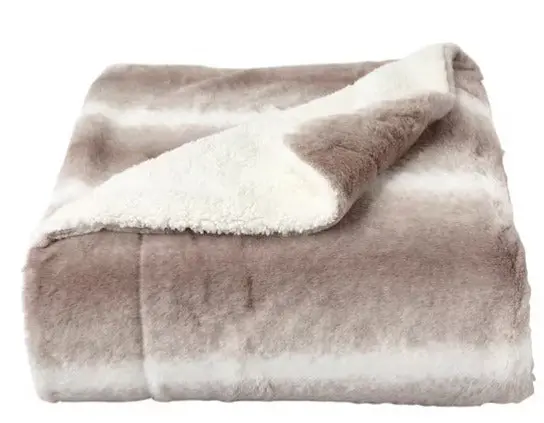 Oversized Hypoallergenic Faux Fur Throw Blanket