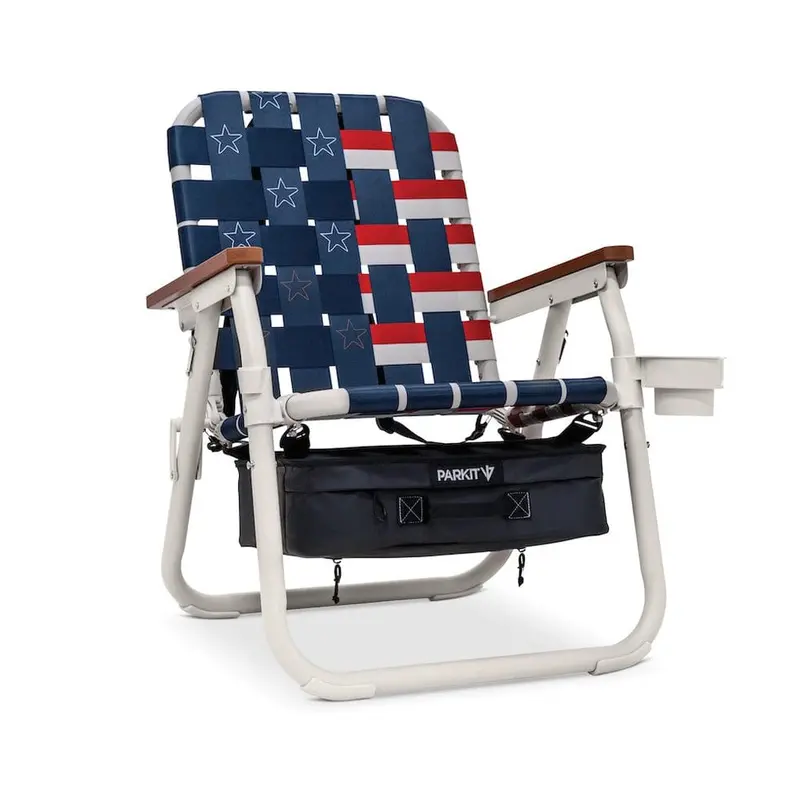 Parkit Voyager Compact Folding Camping Chair – Old Glory Print