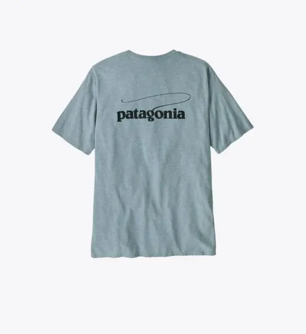 Patagonia Casting Logo Responsibili-Tee for Men – Thermal Blue