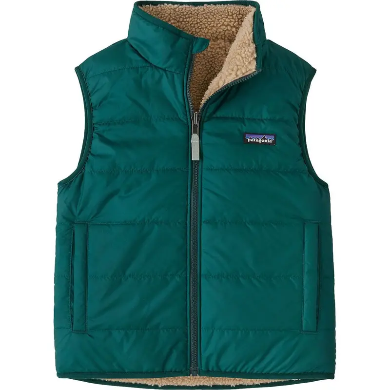Patagonia Kids’ Reversible Ready Freddy Vest – Cascade Green