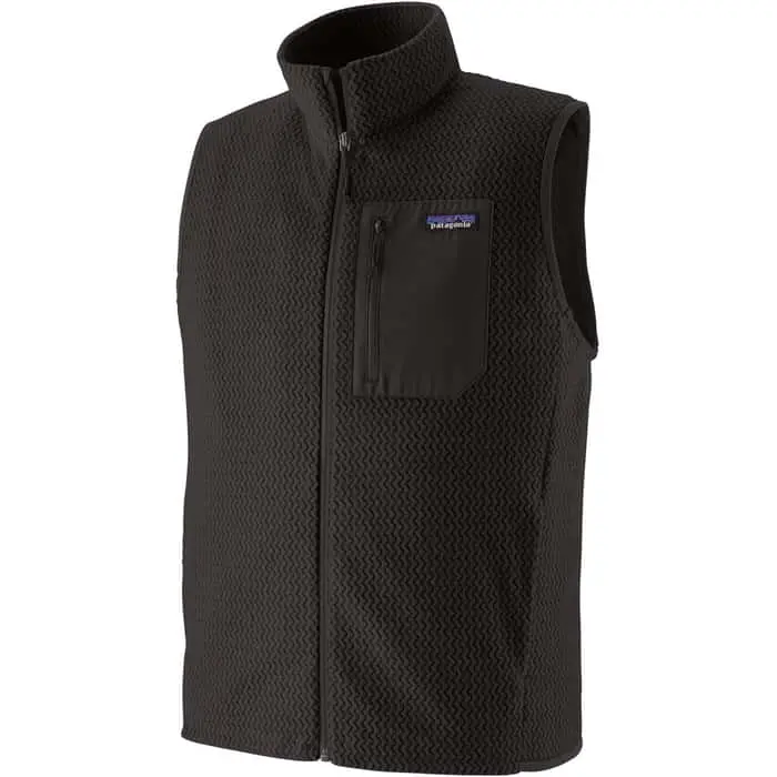 Patagonia Men’s R1 Air Lightweight Fleece Vest – Black