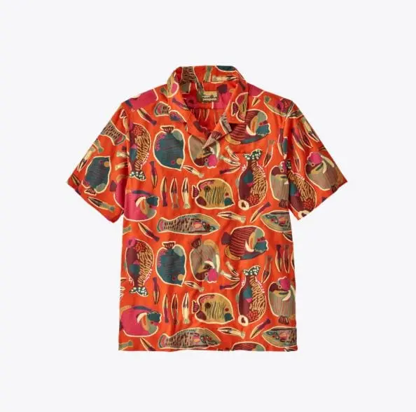 Patagonia Tidal Threads Men’s Camp Shirt – Wrasse Orange