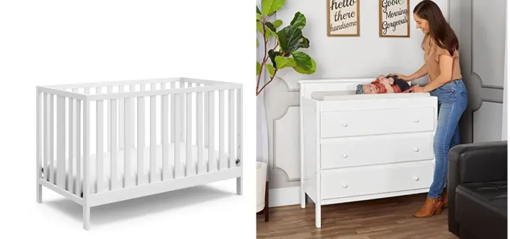 Pauline 2-Piece Nursery Set – White Finish