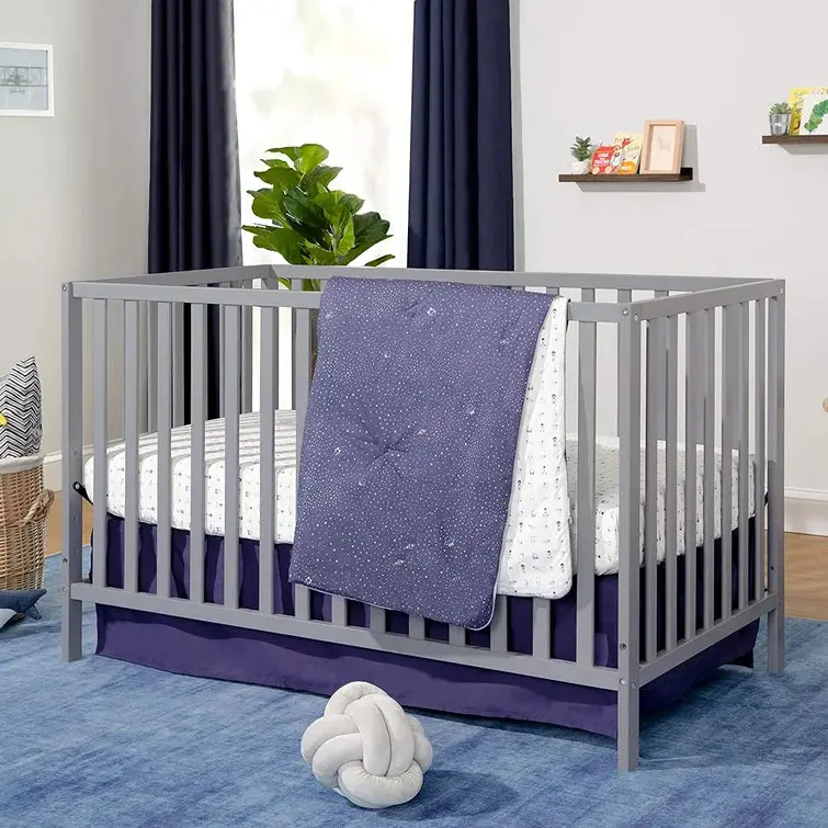 Pauline 4-in-1 Convertible Crib in Grey