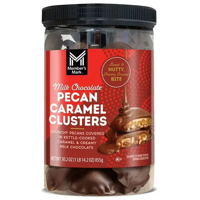 Pecan & Caramel Milk Chocolate Clusters – 30.2 oz