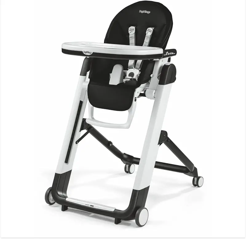 Peg Perego Siesta High Chair – Licorice Black (Open-Box Deal)