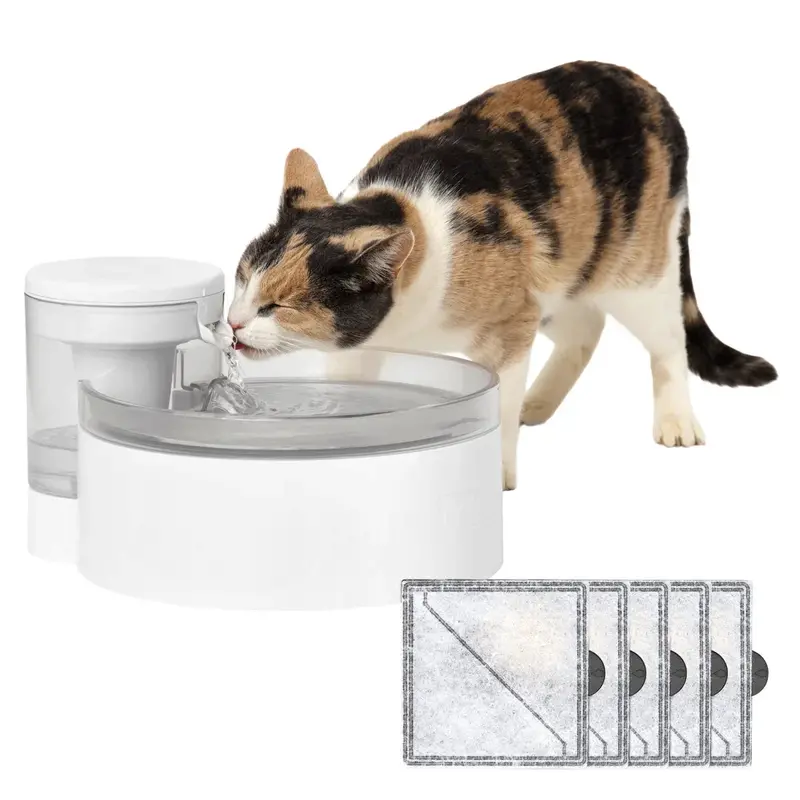 PetSafe Outlast 90 oz Cat Water Fountain — Refillable Gravity-Fed Bundle