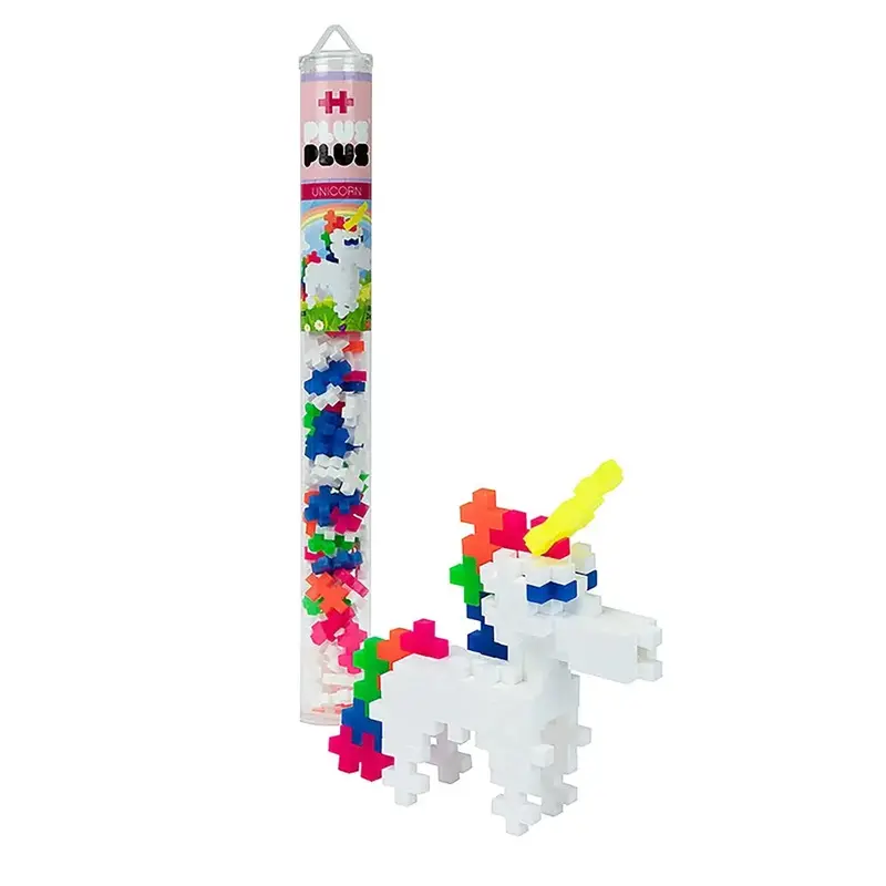 Plus-Plus Unicorn Building Tube – 70-Piece Creative Play Set