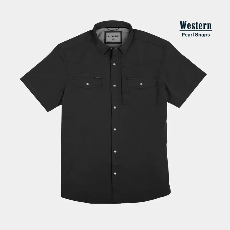 Poncho Bandera Western Short-Sleeve Button-Up – Men’s Regular