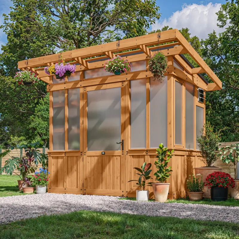 Poppy 9 ft × 6 ft Compact Greenhouse – Ideal for Small Spaces
