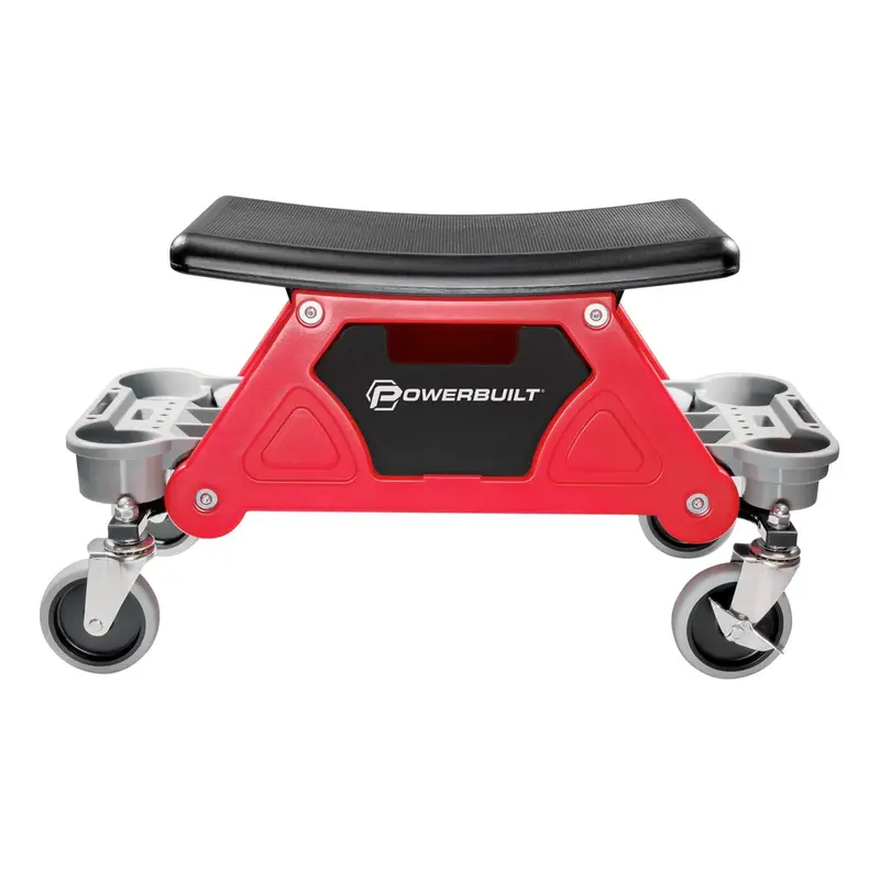 Powerbuilt Heavy-Duty Rolling Mechanics Seat with Reinforced Frame