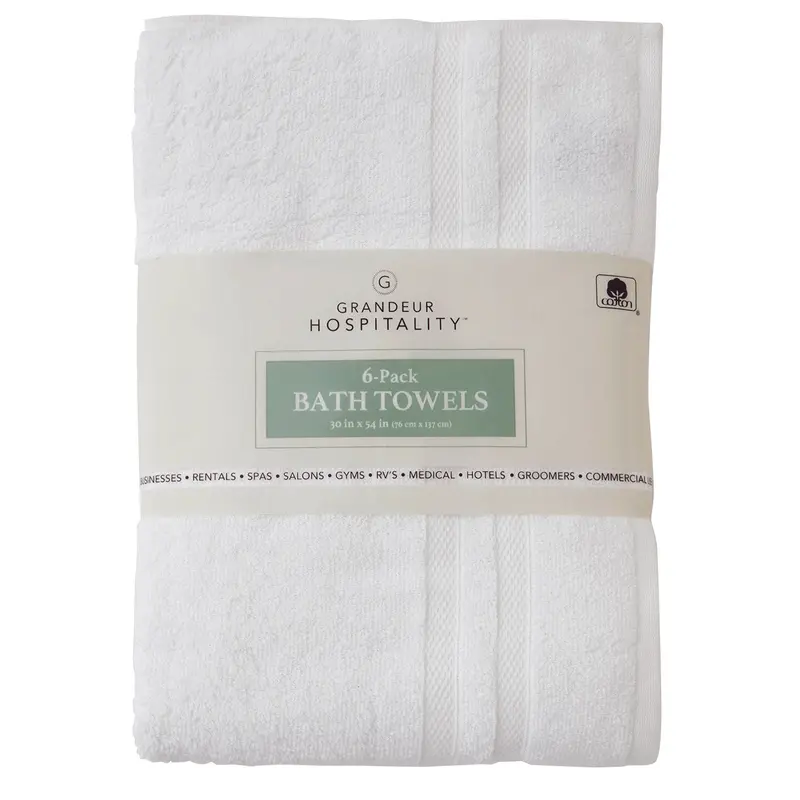 Premium Cotton Bath Towel Set – 6-Piece Luxury Bundle
