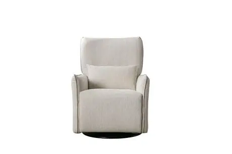 Raymond Swivel Glider Recliner – Off-White Upholstery