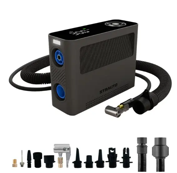 Rechargeable 120 PSI Dual-Function Air Pump with Built-in Power Bank
