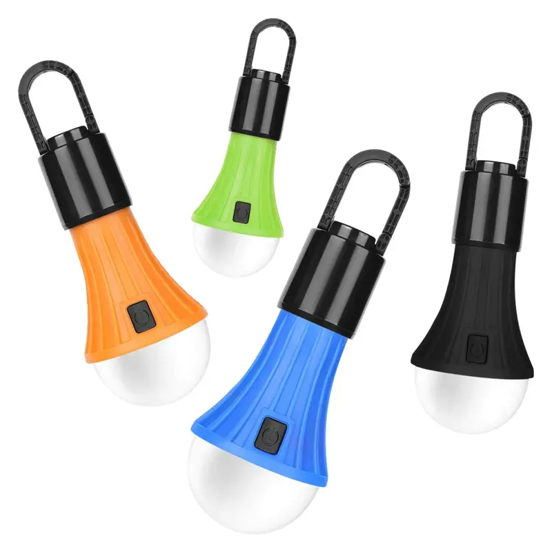 Rechargeable LED Hanging Camping Lights – 4-Pack, Portable & Dimmable