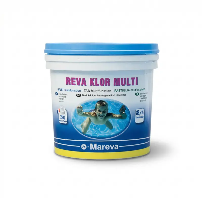 Reva-Klor Multi-Function Chlorine – 250 g Dose, 5 kg Total