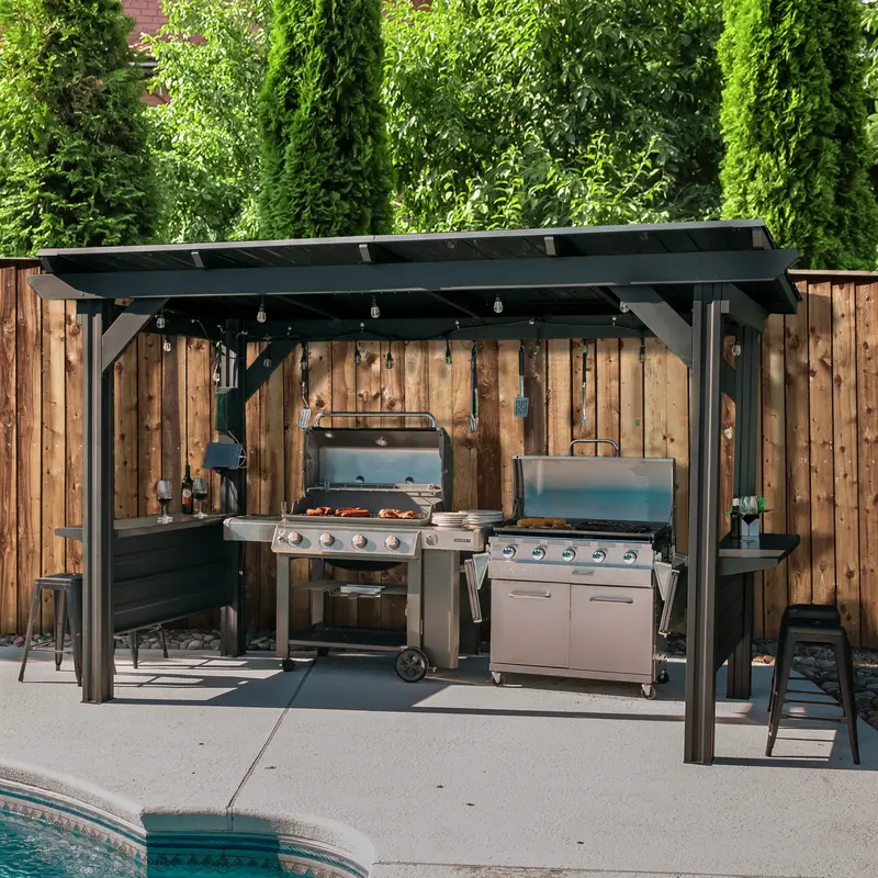 Rockport XL Grill-Specific Steel Gazebo with Ventilation