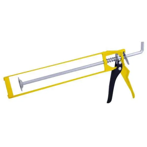 Rolson Yellow Skeleton Caulking Gun – Lightweight & Ergonomic