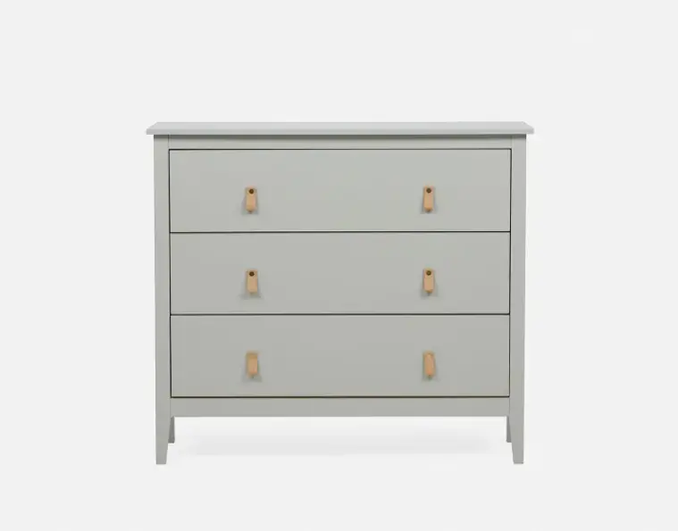 Rome White 3-Drawer Dresser
