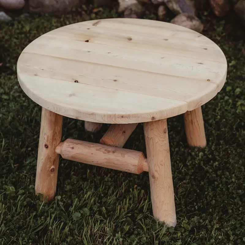 Round Wooden Coffee Table for Modern Living Spaces
