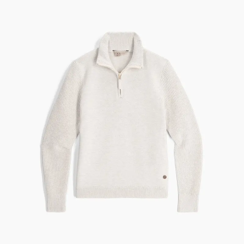 Royal Robbins Westlands Quarter-Zip Pullover for Women – Chalk HTR