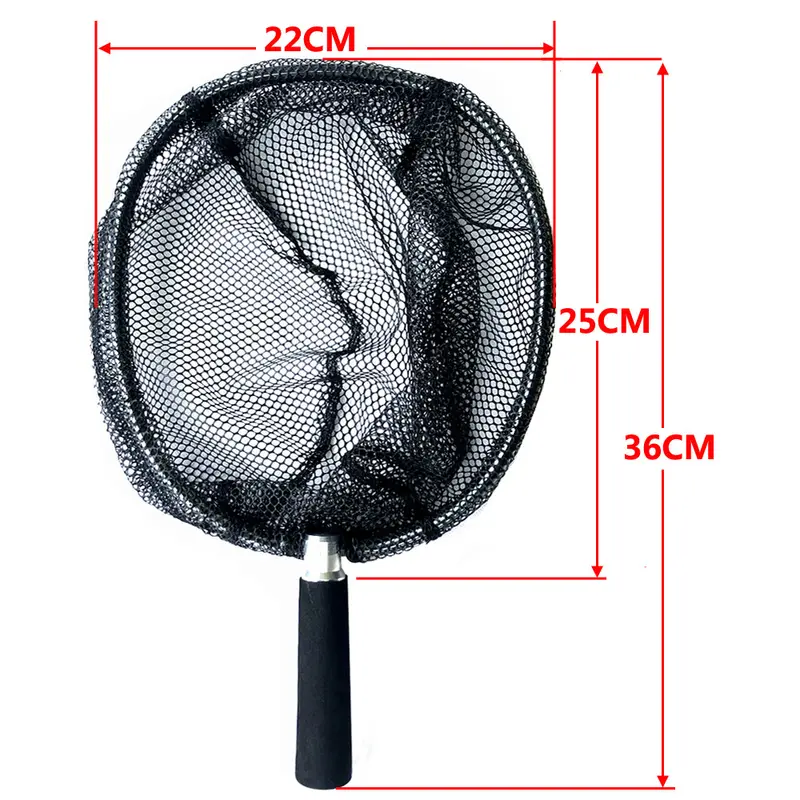 Rubber-Coated Freshwater Landing Net for Live Bait and Catch-and-Release