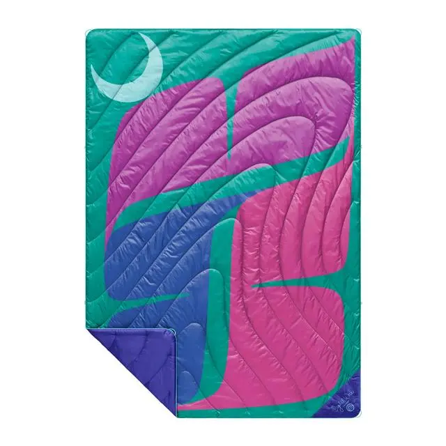 Rumpl Original Puffy Blanket – Crystal World Print: Together Design