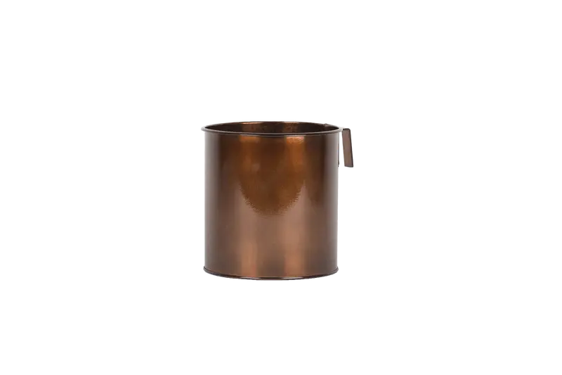 Rut Grid-Mount Planter in Copper Finish