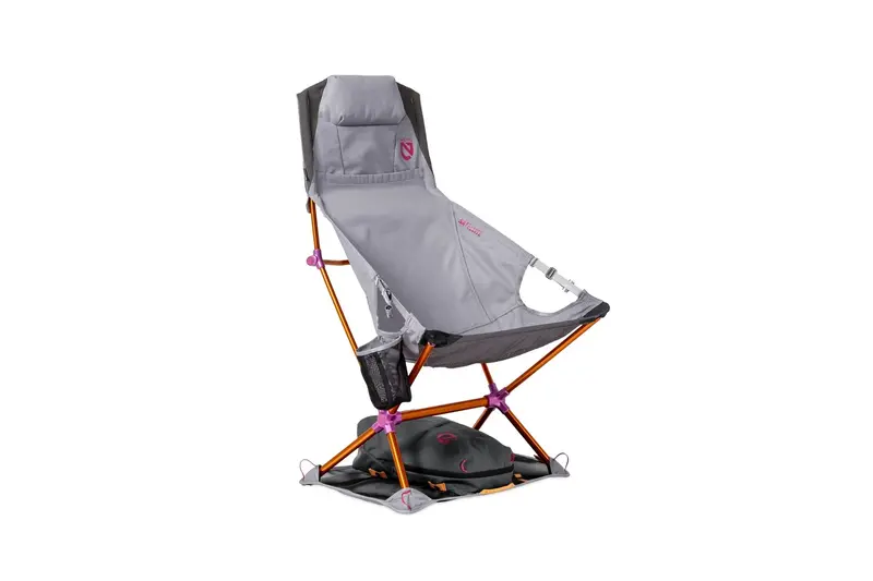 Satellite Adjustable Reclining Camp Chair with Cup Holder