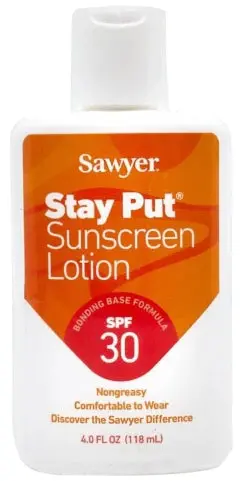 Sawyer Stay Put SPF 30 Sunscreen (4 oz Travel-Safe)