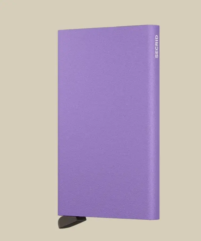 Secrid Cardprotector Powder Lilac – Slim Metal Card Holder with RFID Protection