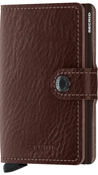 Secrid Miniwallet – Espresso Brown Vegetable-Tanned Leather