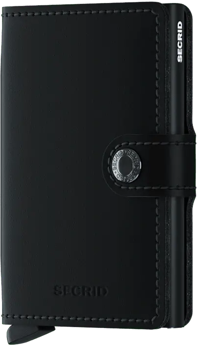 Secrid Miniwallet – Matte Black Aluminum Cardholder