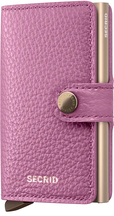Secrid Miniwallet – Pebble Orchid Aluminum Card Organizer