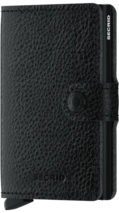 Secrid Miniwallet – Vegetable-Tanned Leather in Black