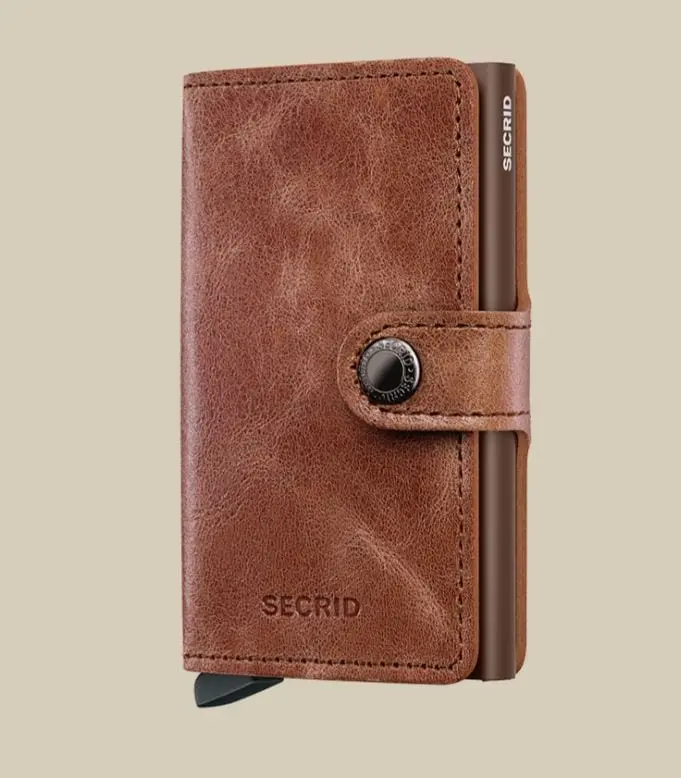 Secrid Miniwallet Vintage Leather – Compact RFID-Protected Wallet