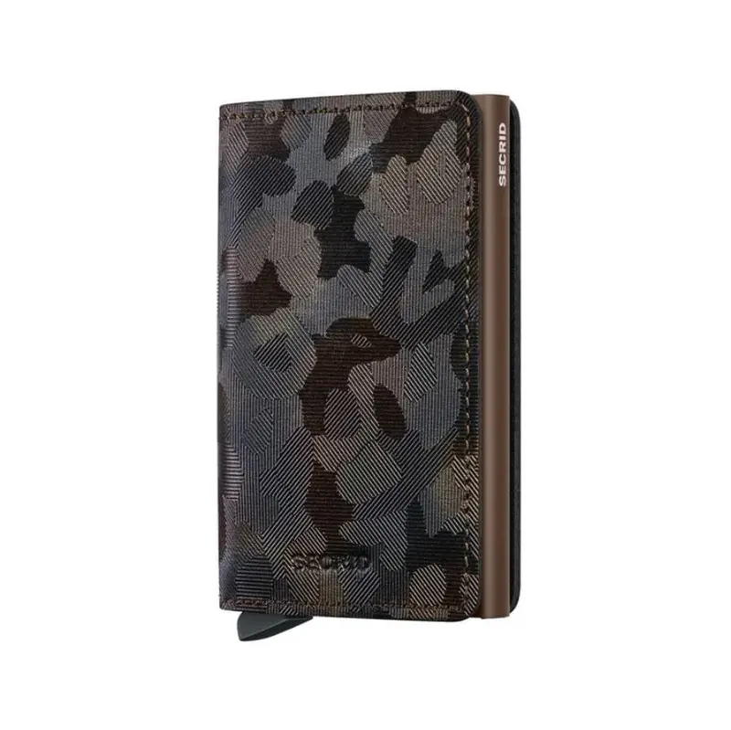 Secrid Slimwallet Jungle Brown – Minimalist Leather Wallet with Card Protector