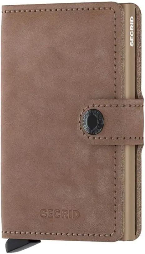 Secrid Vintage Taupe Miniwallet – Compact RFID-Protected Cardholder