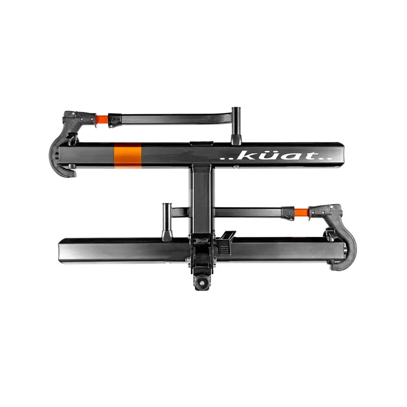 Sherpa 2.0 Dual-Bike Rack – 2-Inch Hitch, Grey Metallic & Orange