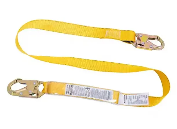 Shock-Absorbing Energy-Dissipating Fall Arrest Lanyard