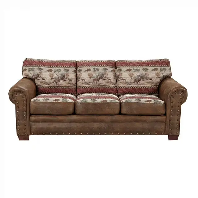 Sierra Mountain Lodge Tapestry Upholstered Sofa