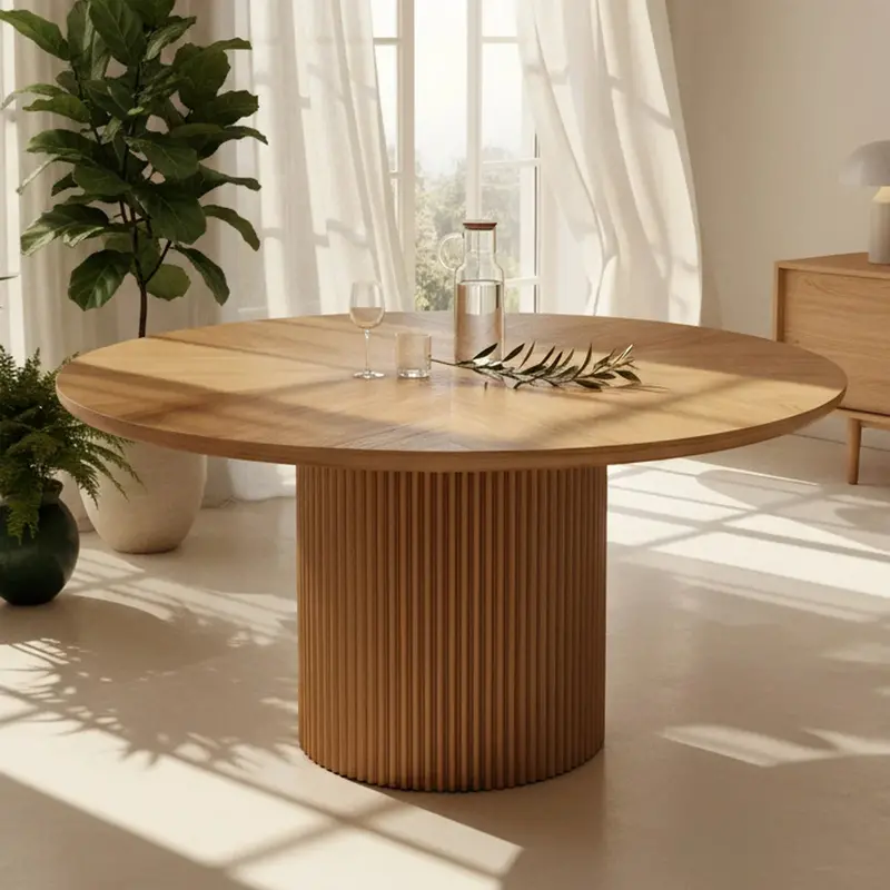 Silva Elegant Round Dining Table – 60-Inch Diameter