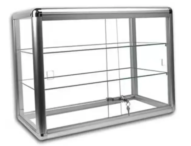 Silver Anodized Aluminum Wall-Mounted Tool and Display Rack