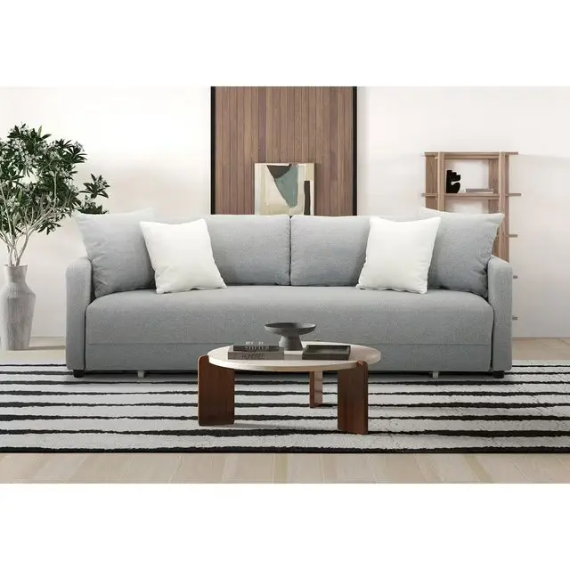 Sit & Sleep Convertible Sofa in Gray – Easy-Transform Sleeper Design