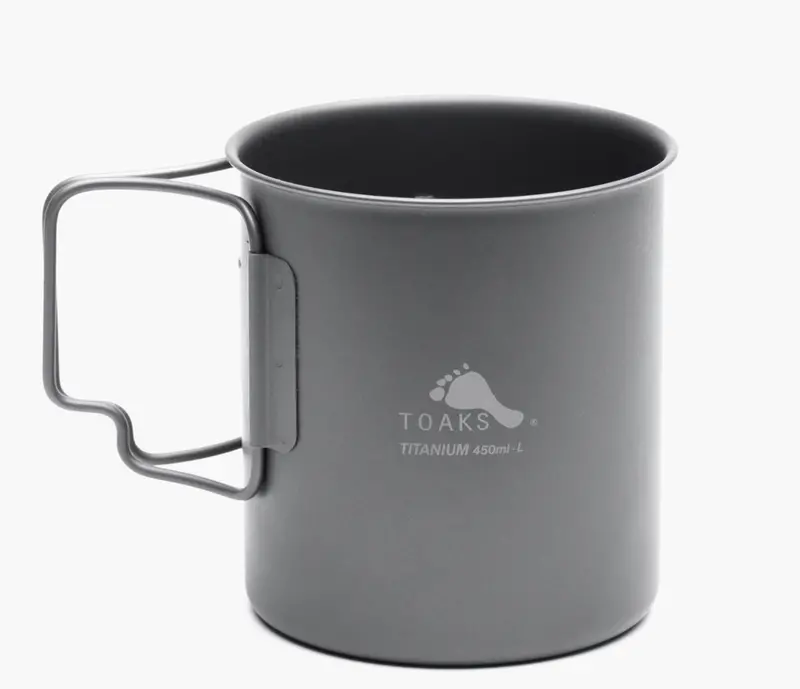 Slim Titanium Camp Cup – 450ml Lightweight Design