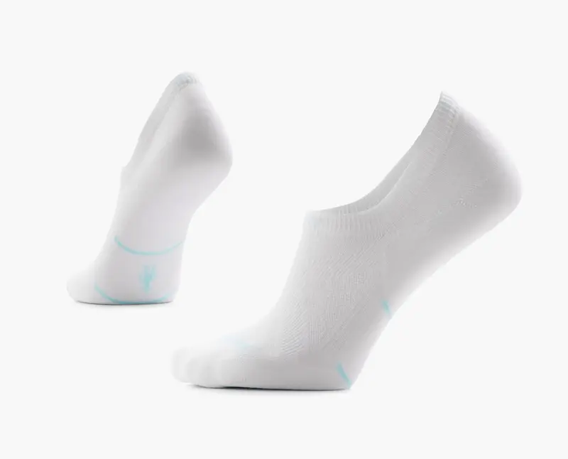 Smartwool Women’s Run No-Show Socks – Zero Cushion, White